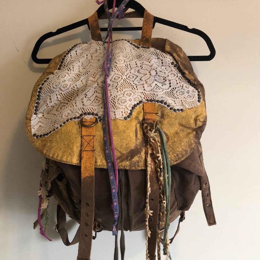 Free People military backpack